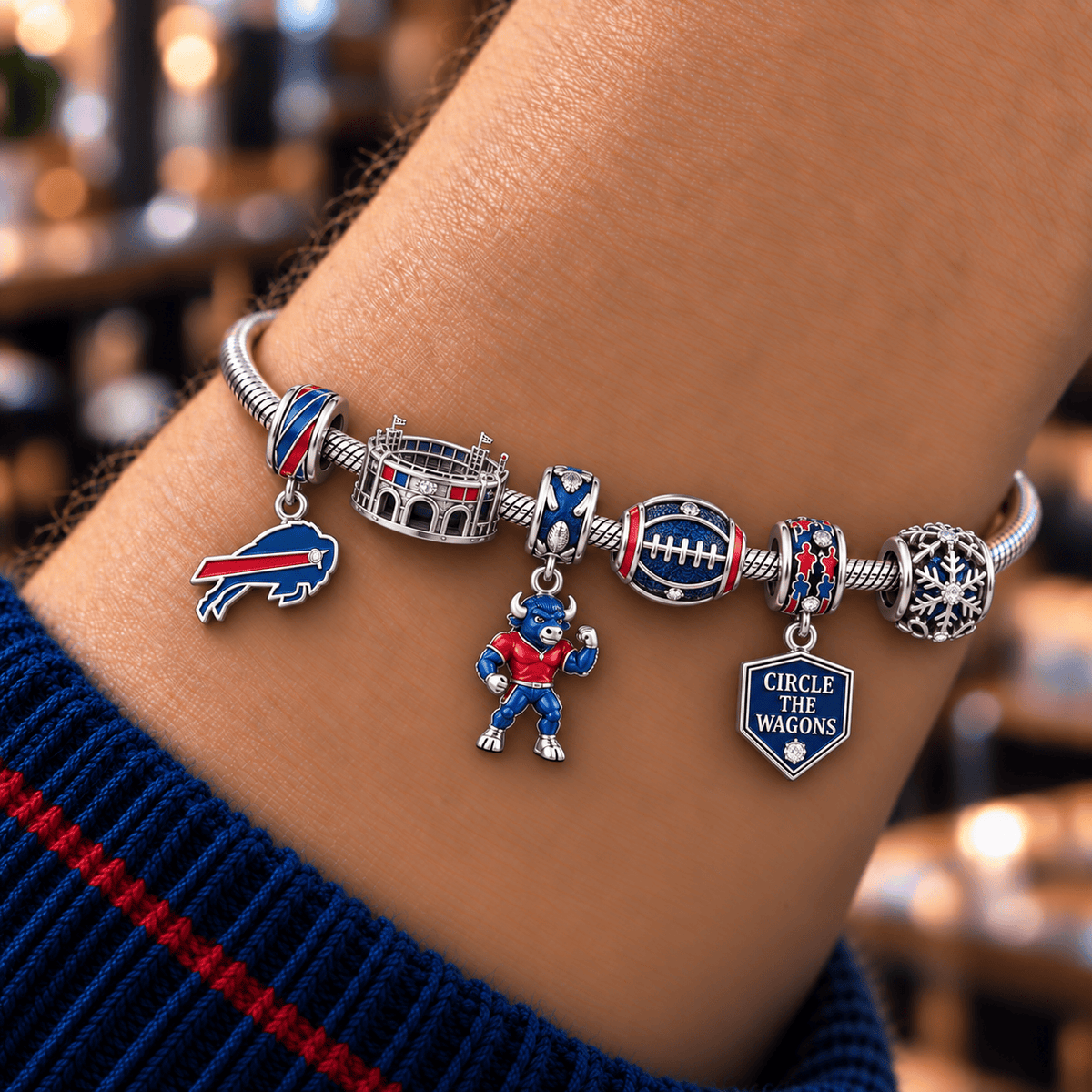 BFBL Silver Charm Bracelet Set HQH