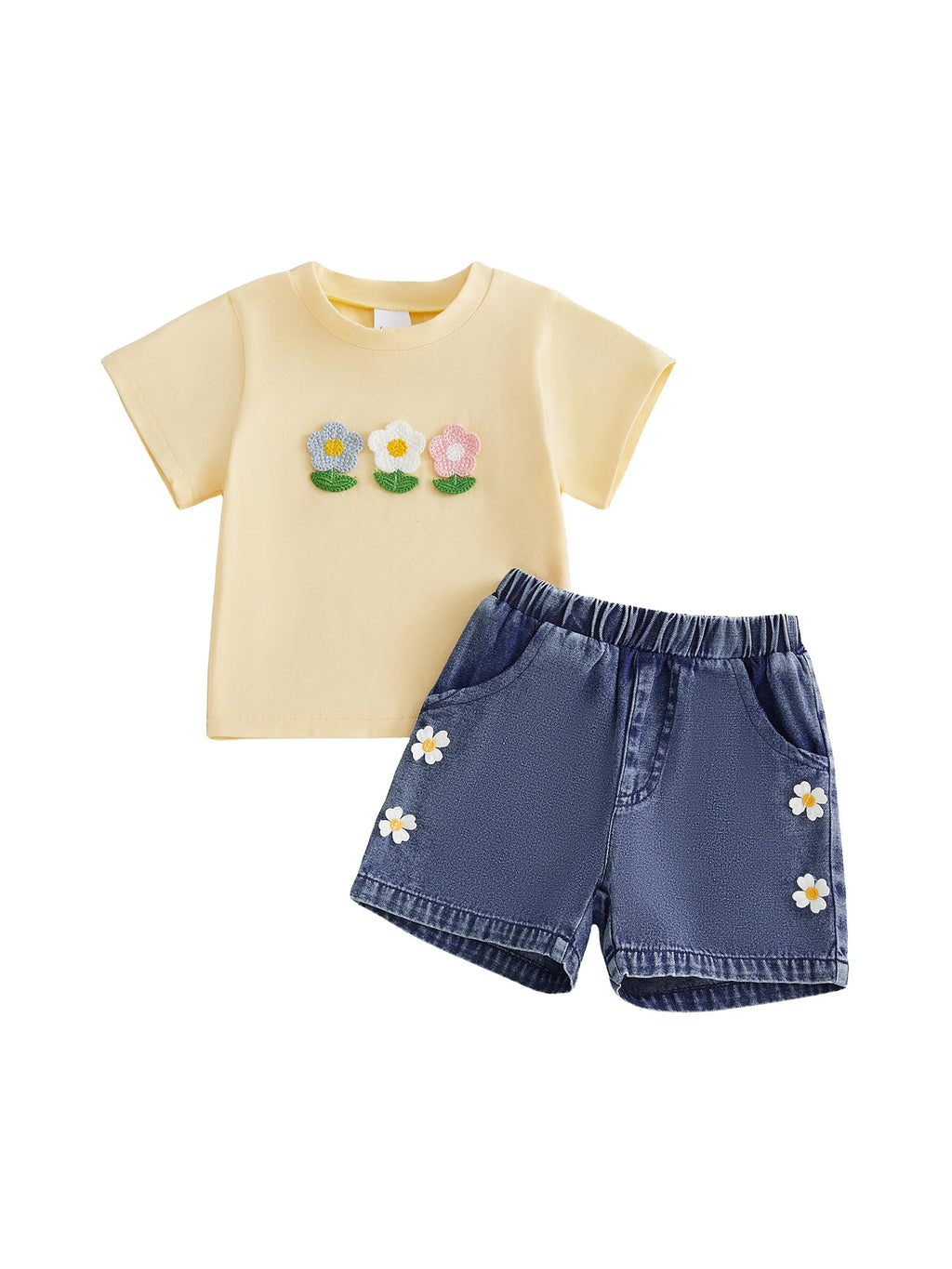 Girls Sleeveless Tank Top with Floral Print Skirt Set Summer Outfit for Kids with Stylish Design and Comfortable Fit